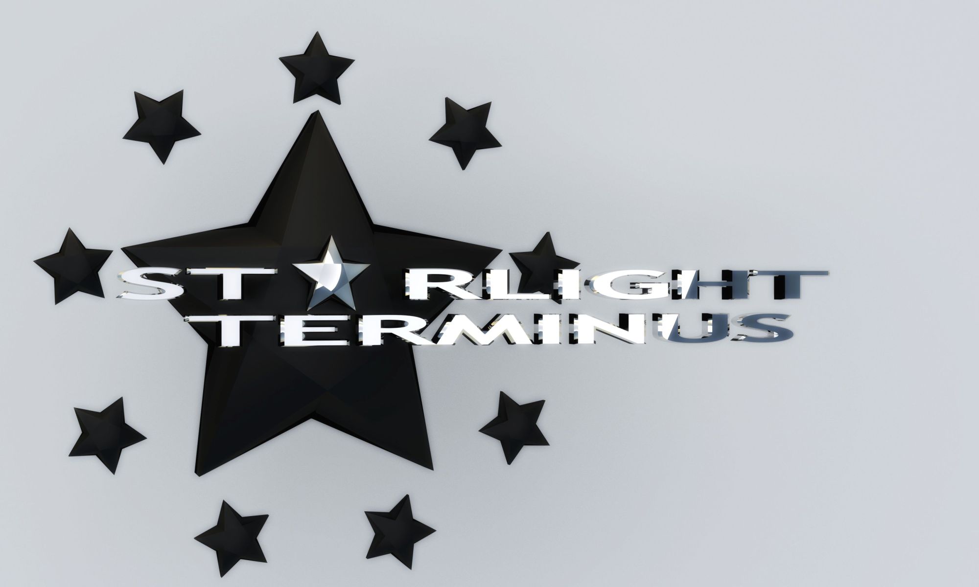 StarLight Terminus Star Logo Black and White