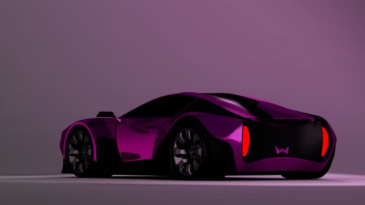 Weisson futuristic car rear