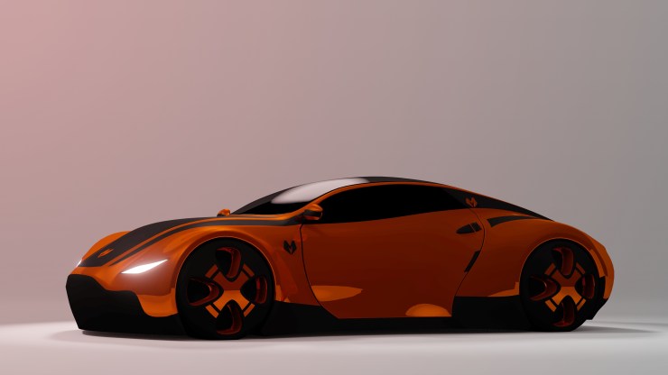 Full Render of concept vehicle for the game SkyTec Racing